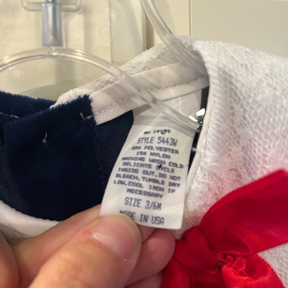 NWT Vintage Velvet Romper 3-6 mo. - Picture 3 of 4